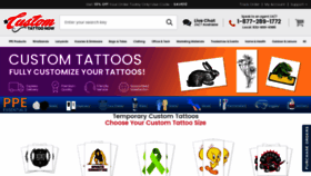 What Customtattoonow.com website looked like in 2021 (3 years ago)