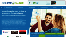 What Comparobanque.fr website looked like in 2021 (3 years ago)