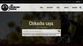 What Chickasaw.net website looked like in 2021 (3 years ago)