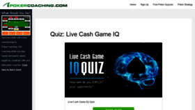 What Cashgameiq.com website looked like in 2021 (3 years ago)