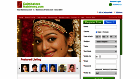 What Coimbatorematrimony.com website looked like in 2021 (3 years ago)
