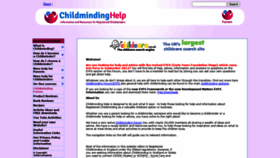 What Childmindinghelp.co.uk website looked like in 2021 (3 years ago)