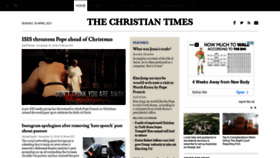 What Christiantimes.com website looked like in 2021 (3 years ago)