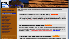 What Cedarroofing.net website looked like in 2011 (13 years ago)