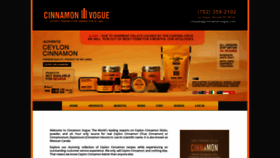 What Cinnamonvogue.com website looked like in 2021 (3 years ago)