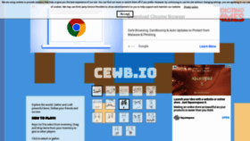 What Cewb.io website looked like in 2021 (3 years ago)