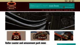 What Coasterbuzz.com website looked like in 2021 (3 years ago)