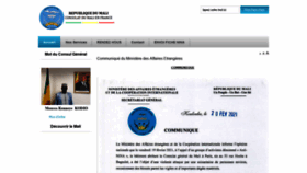 What Consulatdumalienfrance.fr website looked like in 2021 (3 years ago)