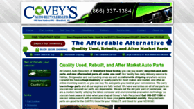 What Coveys.com website looked like in 2021 (3 years ago)