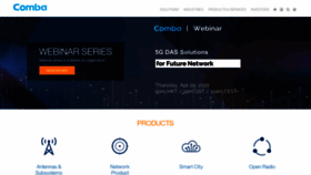 What Comba-telecom.com website looked like in 2021 (3 years ago)