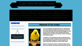 What Cutelittlebirdiesaviary.com website looked like in 2021 (3 years ago)