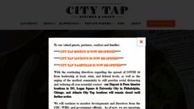 What Citytap.com website looked like in 2021 (3 years ago)