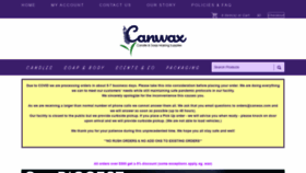 What Canwax.com website looked like in 2021 (3 years ago)