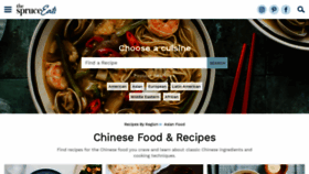 What Chinesefood.about.com website looked like in 2021 (3 years ago)