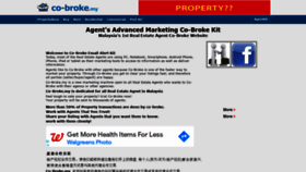 What Co-broke.my website looked like in 2021 (3 years ago)