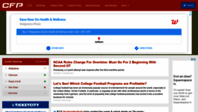 What Collegefootballpoll.com website looked like in 2021 (2 years ago)