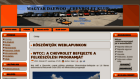 What Chevyklub.hu website looked like in 2011 (13 years ago)