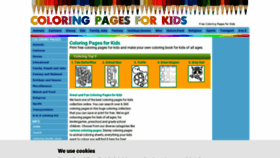 What Coloring-pages-kids.com website looked like in 2021 (3 years ago)
