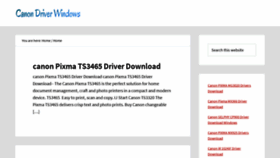 What Canondriverwindows.com website looked like in 2021 (3 years ago)
