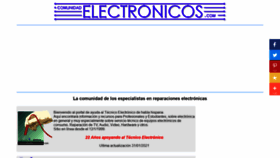 What Comunidadelectronicos.com website looked like in 2021 (3 years ago)