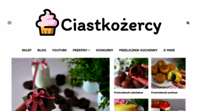 What Ciastkozercy.pl website looked like in 2021 (3 years ago)