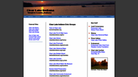 What Clearlakeindiana.org website looked like in 2021 (3 years ago)