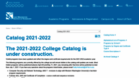 What Catalog.lwtech.edu website looked like in 2021 (3 years ago)