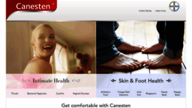 What Canesten.co.uk website looked like in 2021 (3 years ago)