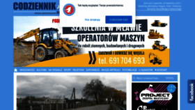 What Codziennikmlawski.pl website looked like in 2021 (3 years ago)