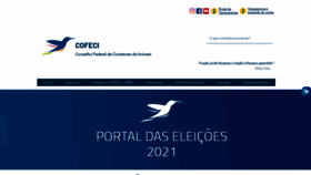 What Cofeci.gov.br website looked like in 2021 (3 years ago)