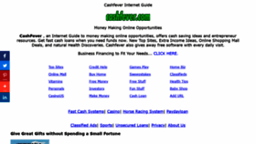 What Cashfever.com website looked like in 2021 (2 years ago)