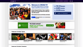 What Cross.tv website looked like in 2021 (3 years ago)