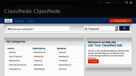 What Classifiedo.com website looked like in 2011 (13 years ago)