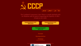 What Cccp-project.net website looked like in 2021 (2 years ago)