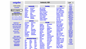 What Craigslist.com website looked like in 2021 (3 years ago)