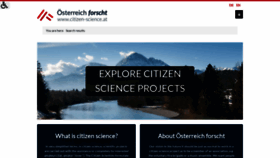 What Citizen-science.at website looked like in 2021 (3 years ago)