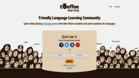 What Coeffee.com website looked like in 2021 (3 years ago)