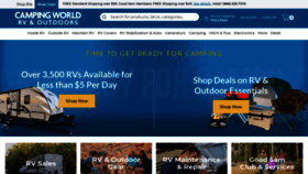 What Campingworld.com website looked like in 2021 (3 years ago)