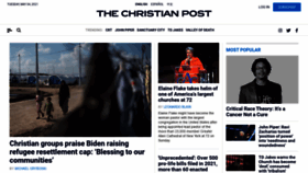 What Christianpost.com website looked like in 2021 (3 years ago)