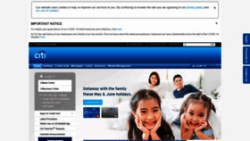 What Citibank.com.sg website looked like in 2021 (2 years ago)