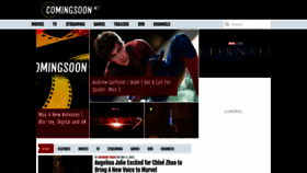 What Comingsoon.net website looked like in 2021 (3 years ago)