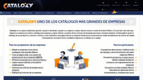 What Cataloxy.mx website looked like in 2021 (2 years ago)
