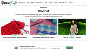 What Crochet.about.com website looked like in 2021 (3 years ago)
