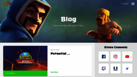 What Clashofclans.com website looked like in 2021 (2 years ago)