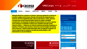 What Cacesa.com website looked like in 2021 (2 years ago)