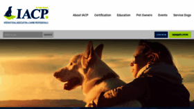 What Canineprofessionals.com website looked like in 2021 (3 years ago)