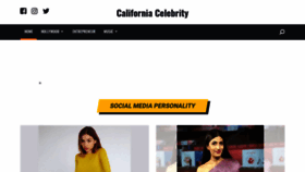 What Californiacelebrity.com website looked like in 2021 (3 years ago)