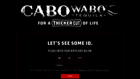 What Cabowabo.com website looked like in 2021 (2 years ago)