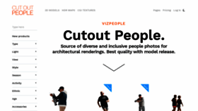 What Cutoutpeople.com website looked like in 2021 (3 years ago)