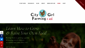What Citygirlfarming.com website looked like in 2021 (2 years ago)